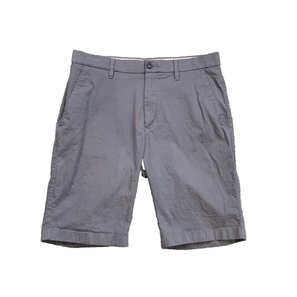 Cole Haan Shorts Mens 32 Blue Grey Grand.0S Lightweight‎ Cotton Nylon Stretch